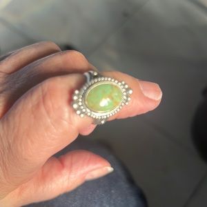 Green turquoise ring